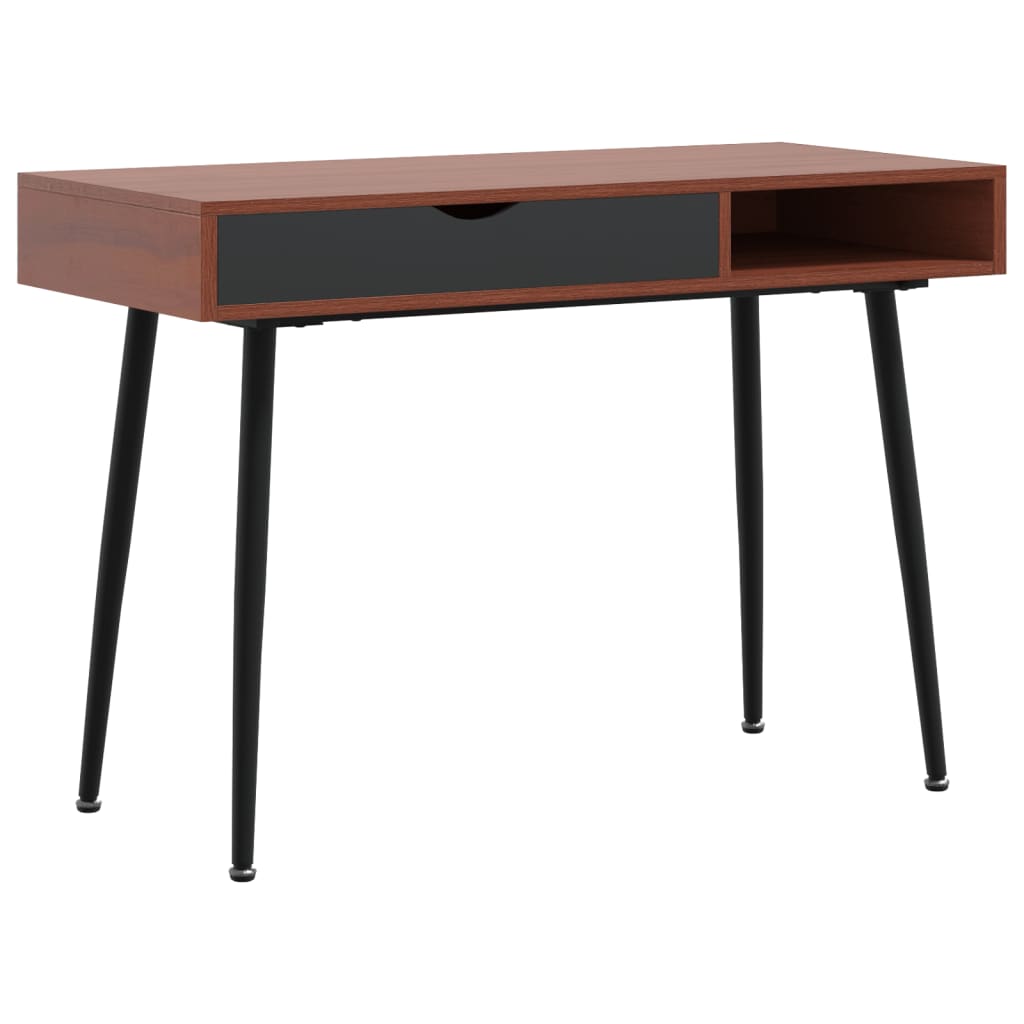 Bureau d'ordinateur avec tiroir marron 110x50x75 cm - XIOS