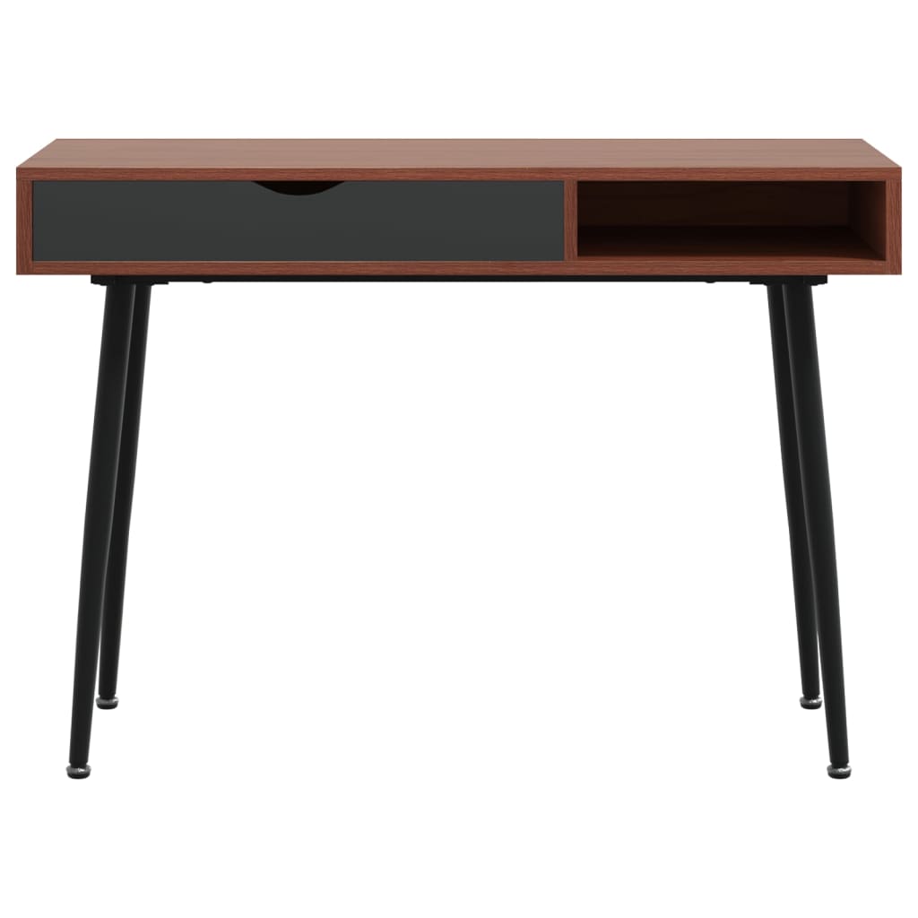 Bureau d'ordinateur avec tiroir marron 110x50x75 cm - XIOS
