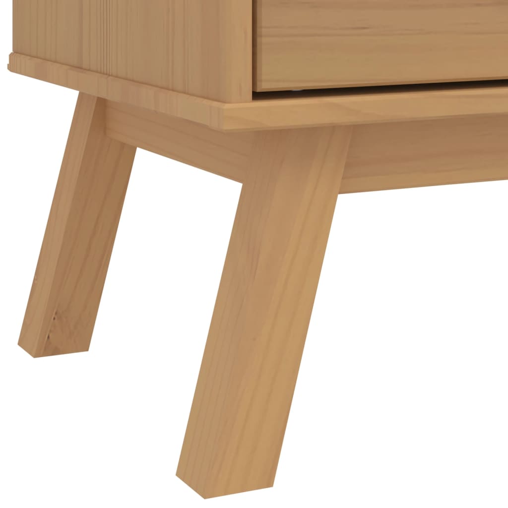 Garde-robe OLDEN marron 76,5x53x172 cm bois massif de pin - XIOS