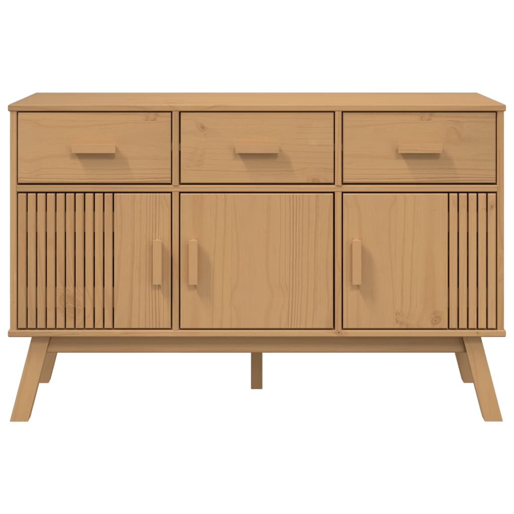 Buffet OLDEN marron 114x43x73,5 cm bois massif de pin - XIOS