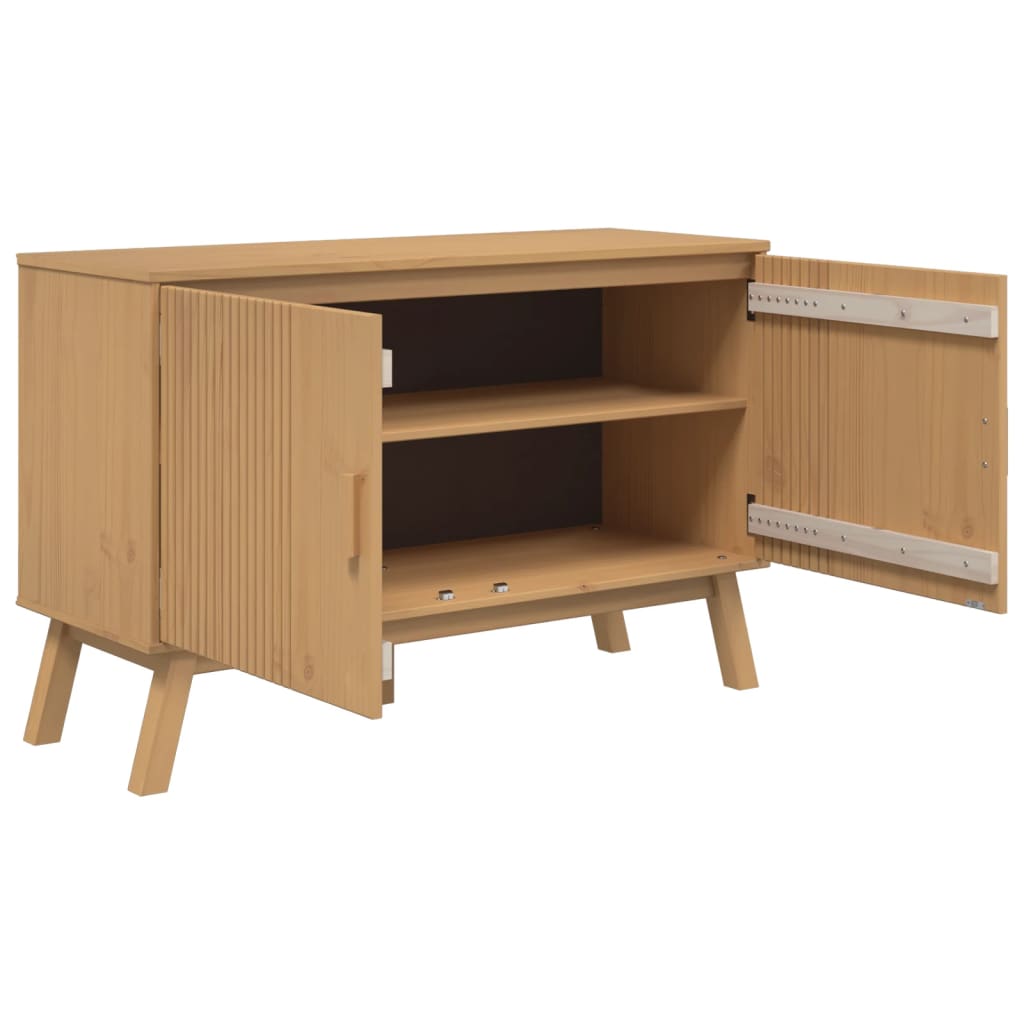 Buffet OLDEN marron 114x43x73,5 cm bois massif de pin - XIOS