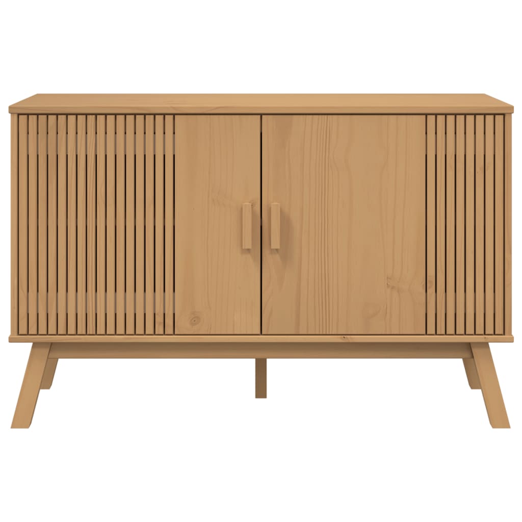 Buffet OLDEN marron 114x43x73,5 cm bois massif de pin - XIOS