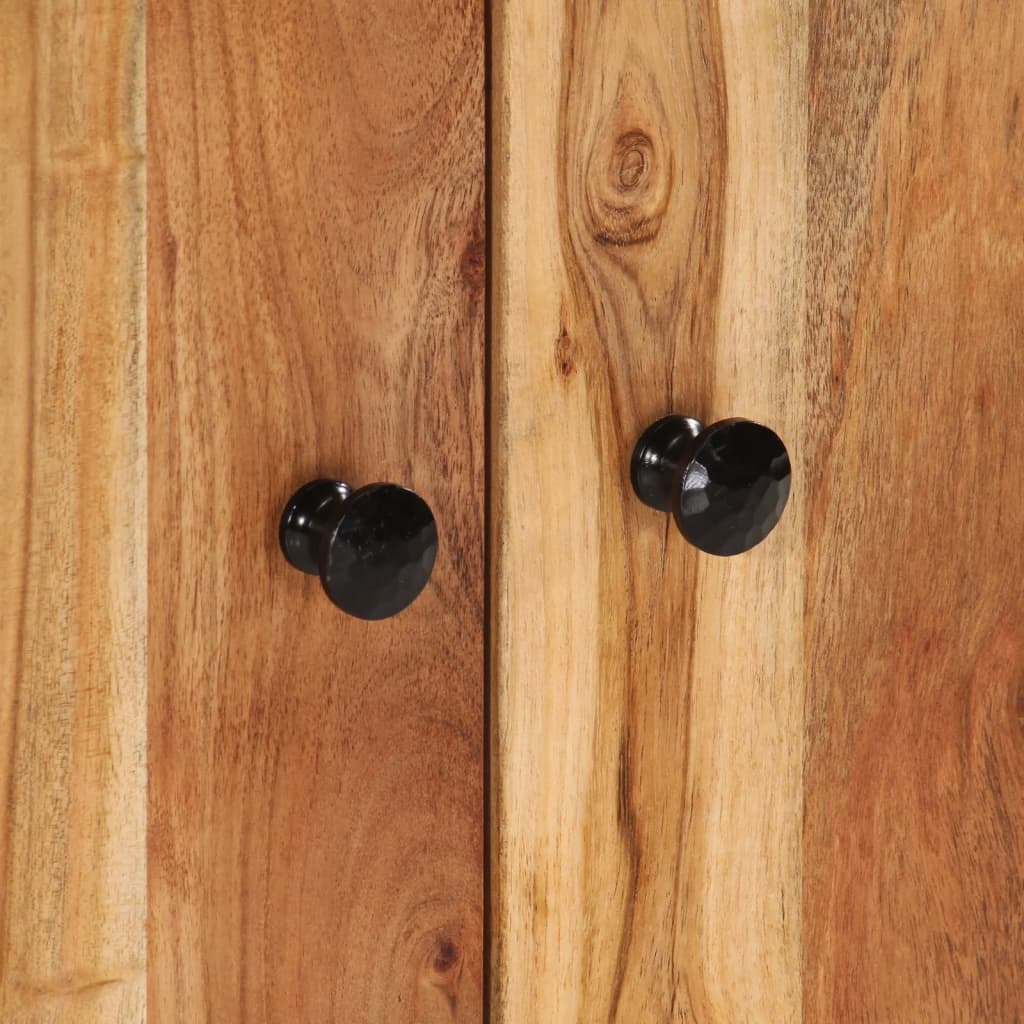Ensemble de meubles de salle de bain 2 pcs bois massif d'acacia