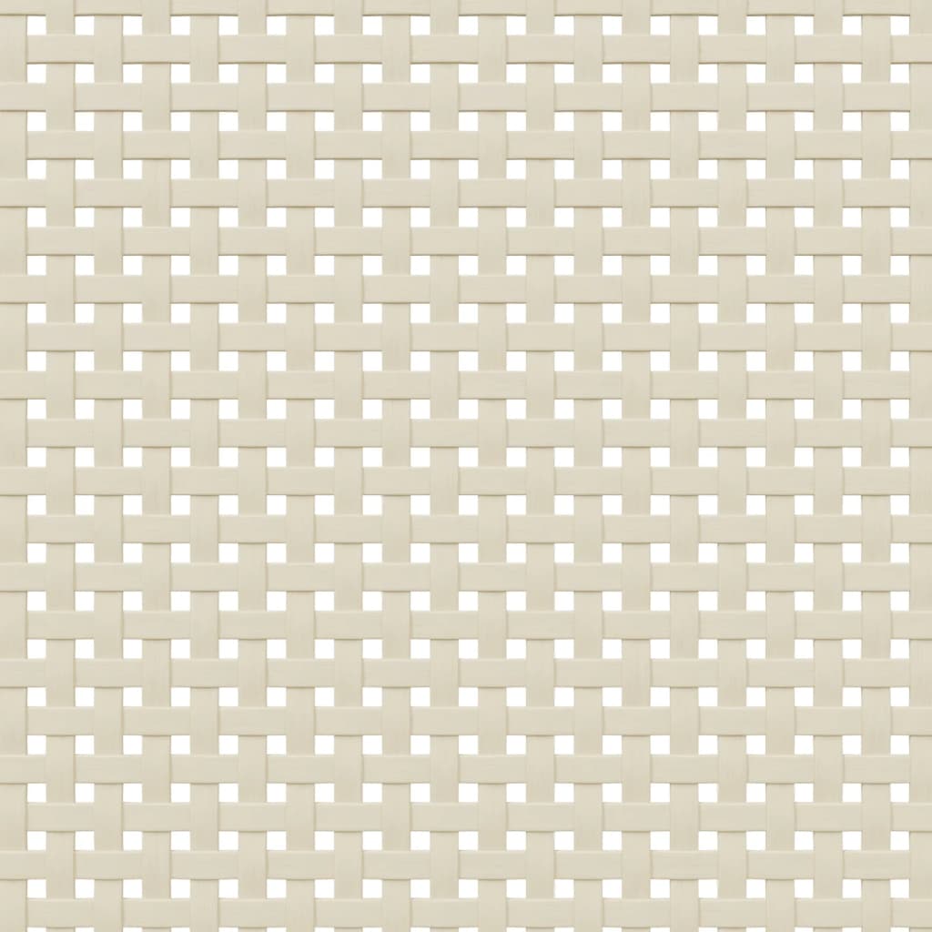 Armoire à chaussures SENJA aspect rotin blanc bois massif - XIOS