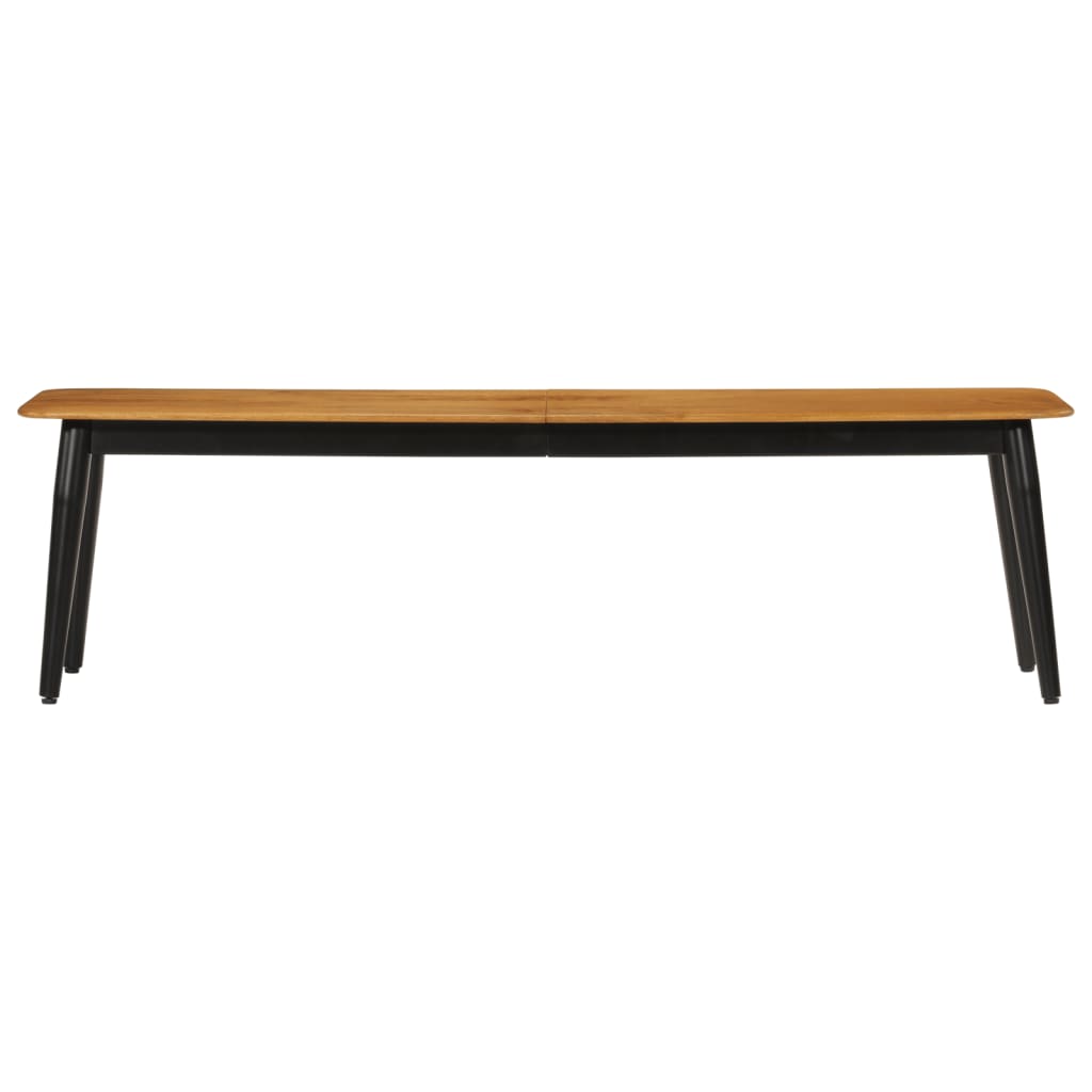 Banc 160x40x45 cm bois massif de manguier et fer - XIOS