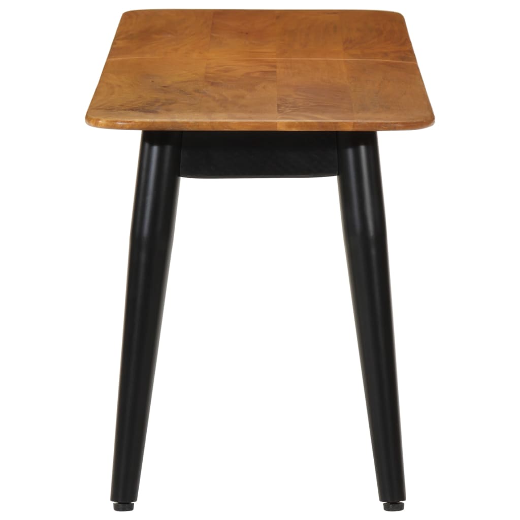 Banc 160x40x45 cm bois massif de manguier et fer - XIOS