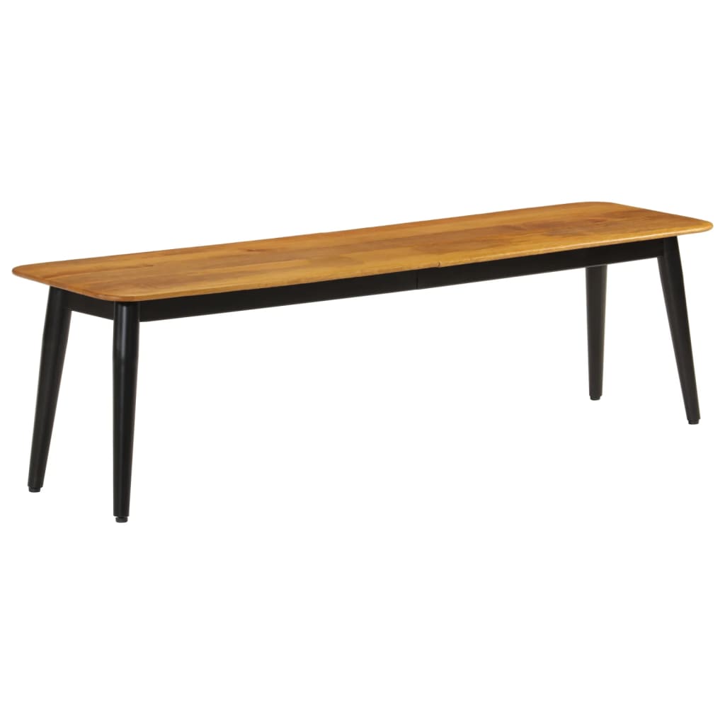 Banc 160x40x45 cm bois massif de manguier et fer - XIOS