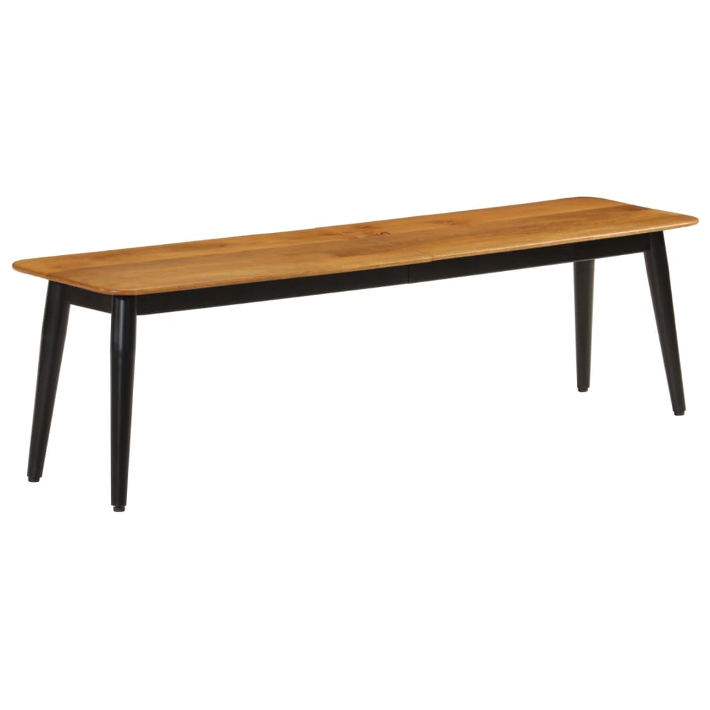 Banc 160x40x45 cm bois massif de manguier et fer - XIOS