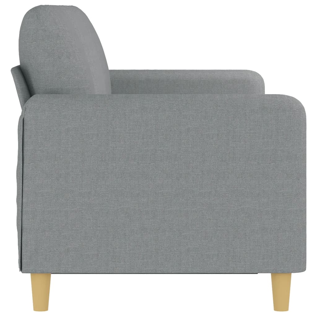 Canapé à 3 places Gris clair 180 cm Tissu - XIOS