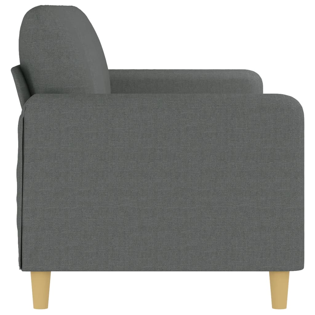 Canapé à 3 places Gris foncé 180 cm Tissu - XIOS