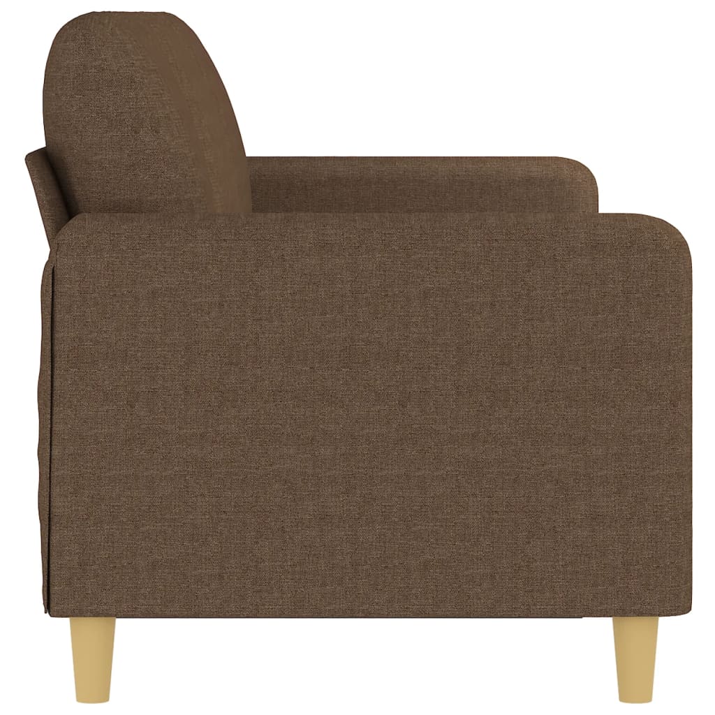 Canapé à 3 places Marron 180 cm Tissu - XIOS