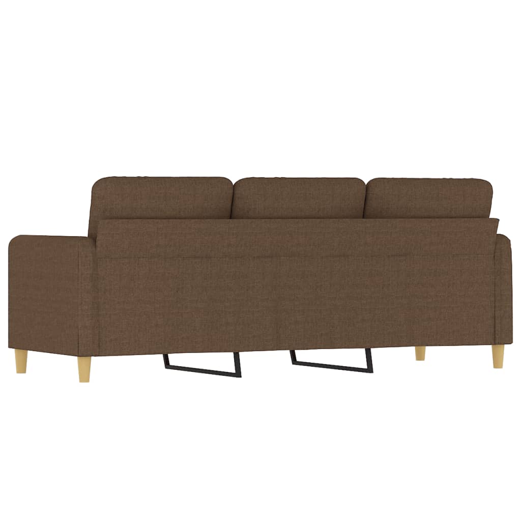 Canapé à 3 places Marron 180 cm Tissu - XIOS