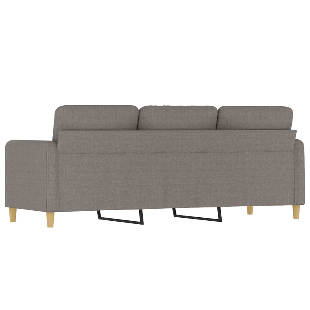 Canapé à 3 places Taupe 180 cm Tissu - XIOS