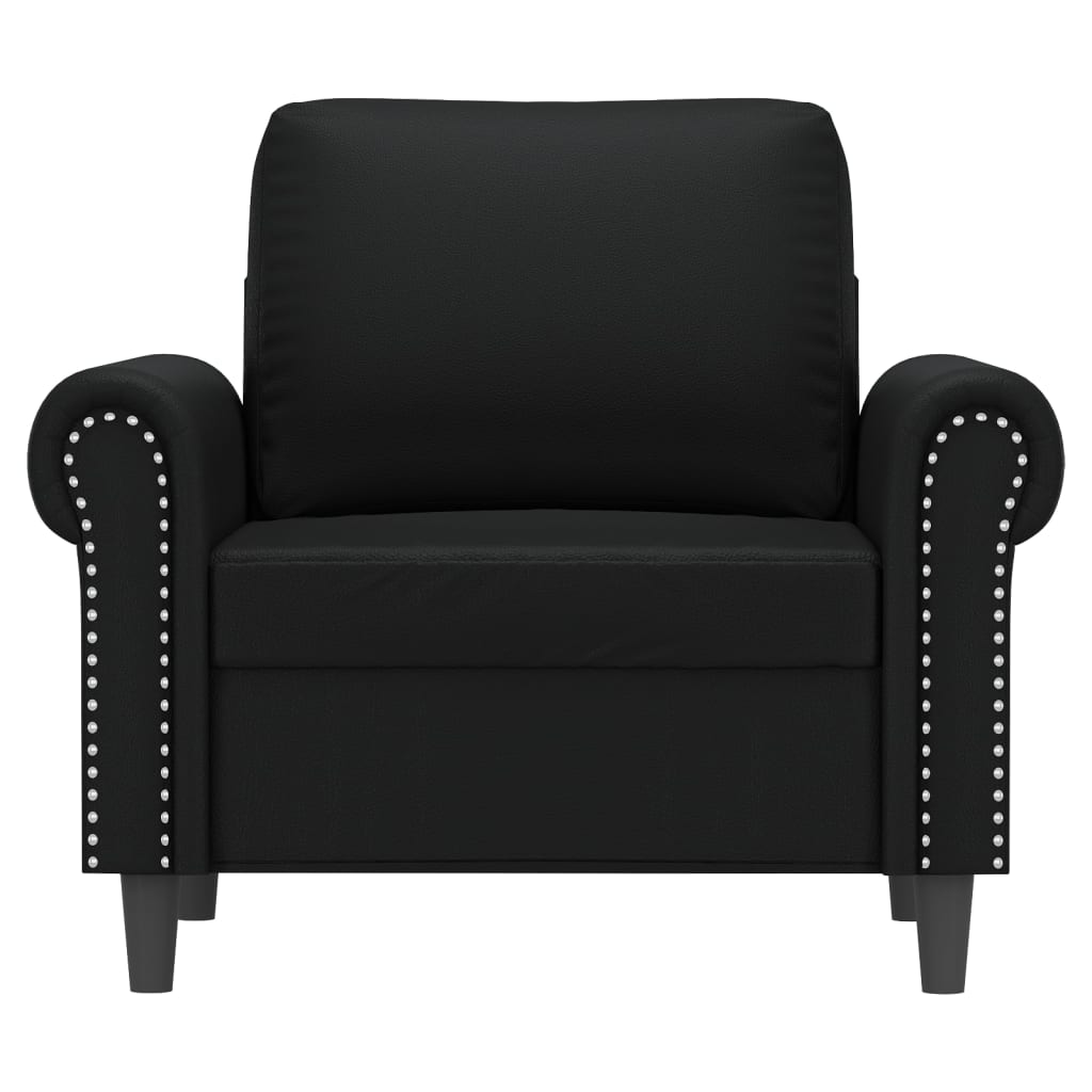 Fauteuil Noir 60 cm Similicuir - XIOS