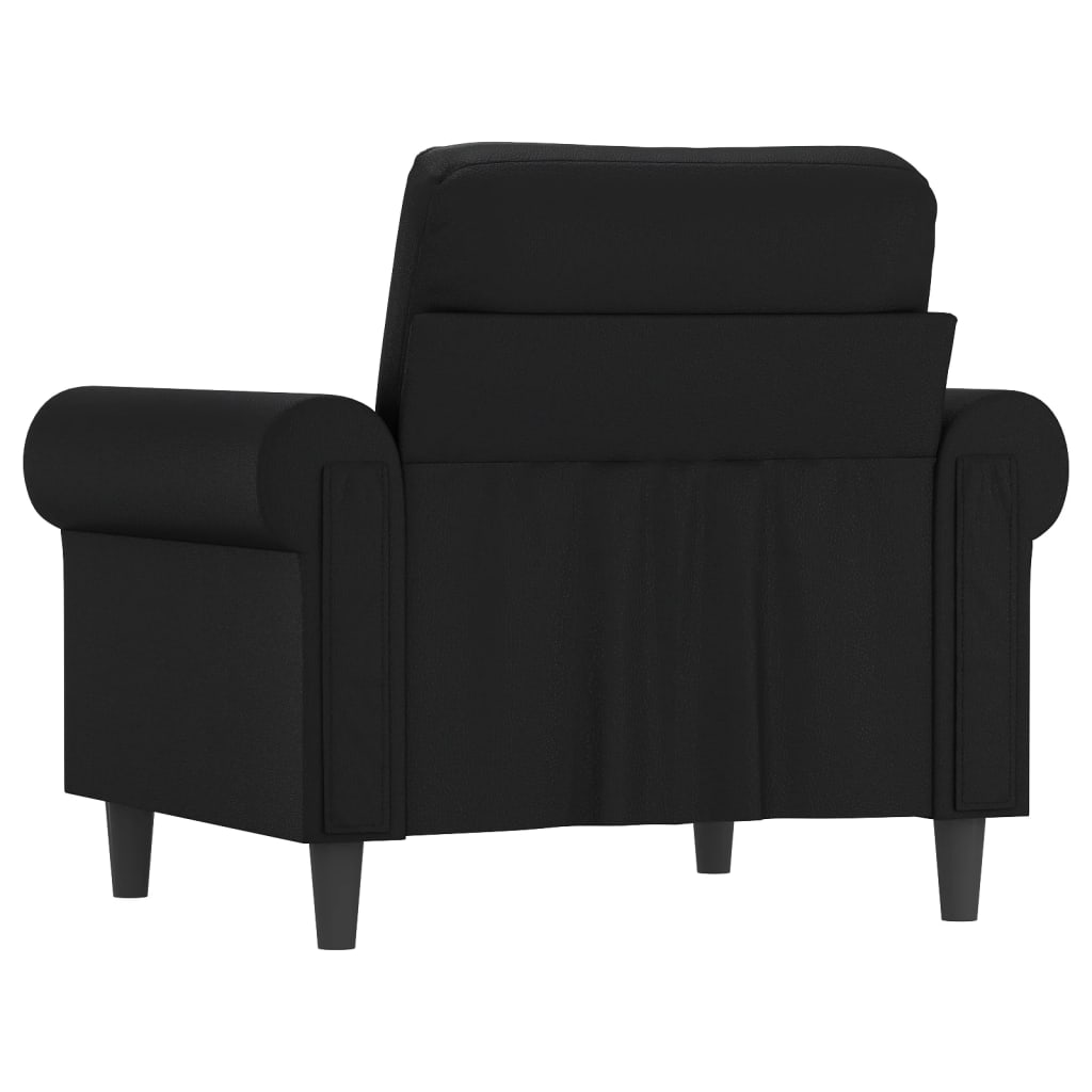 Fauteuil Noir 60 cm Similicuir - XIOS