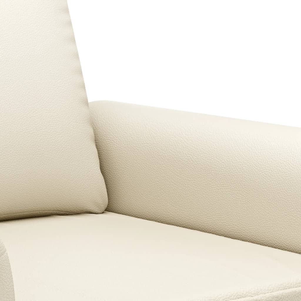 Fauteuil Crème 60 cm Similicuir - XIOS