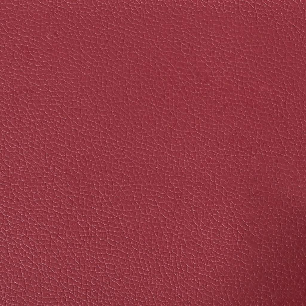 Canapé à 2 places Rouge bordeaux 120 cm Similicuir - XIOS