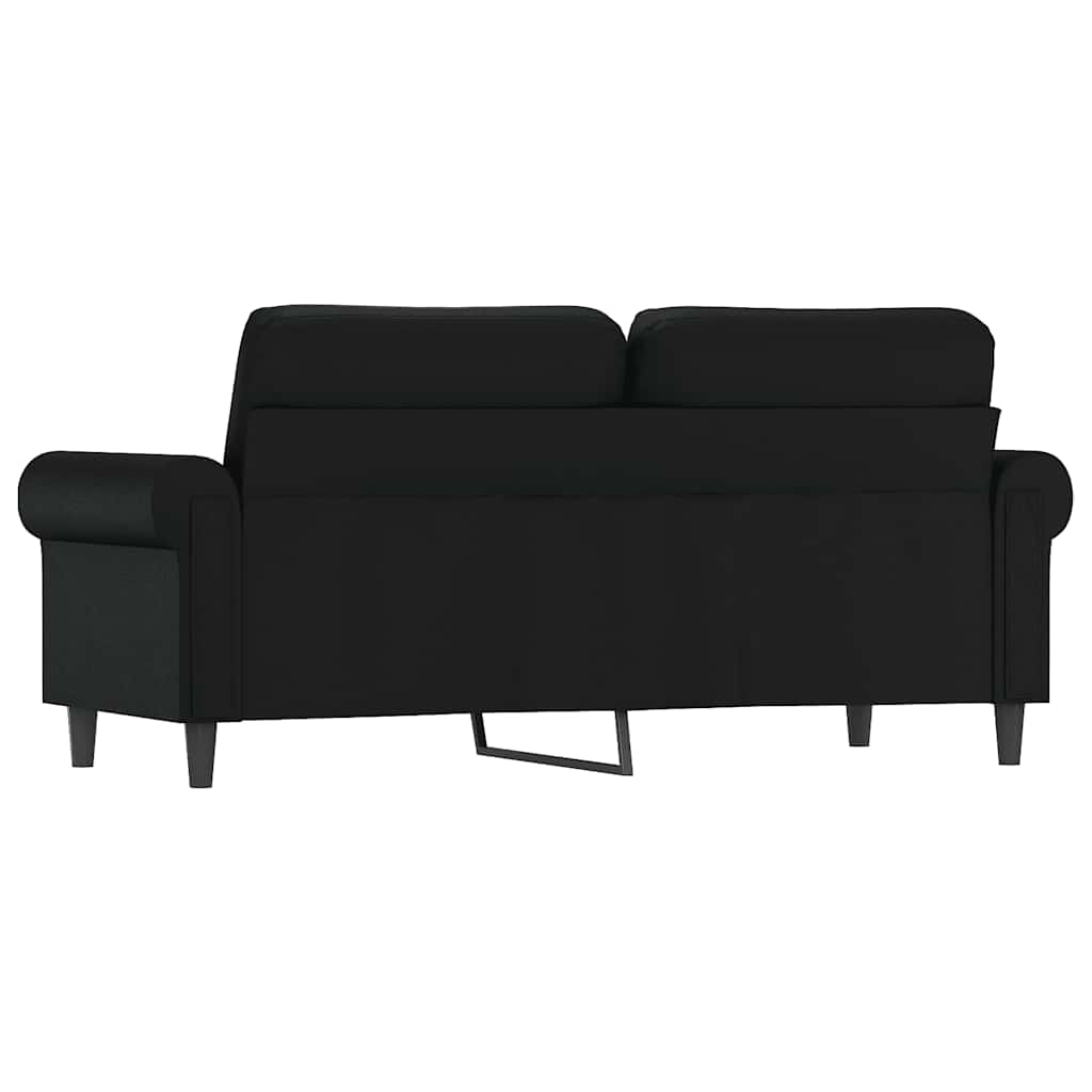 Canapé à 2 places Noir 140 cm Similicuir - XIOS