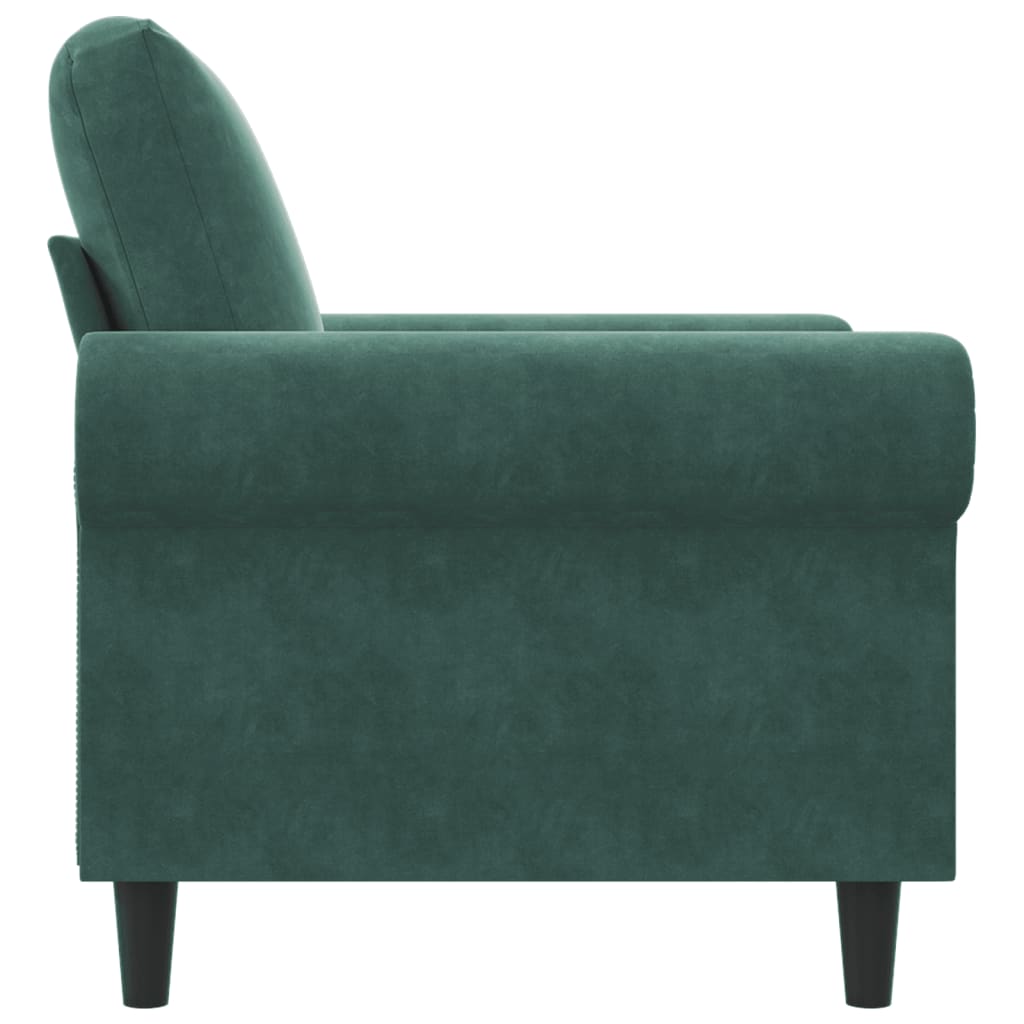 Fauteuil Vert foncé 60 cm Velours - XIOS