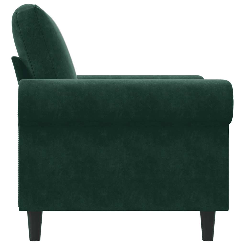 Fauteuil Vert foncé 60 cm Velours - XIOS