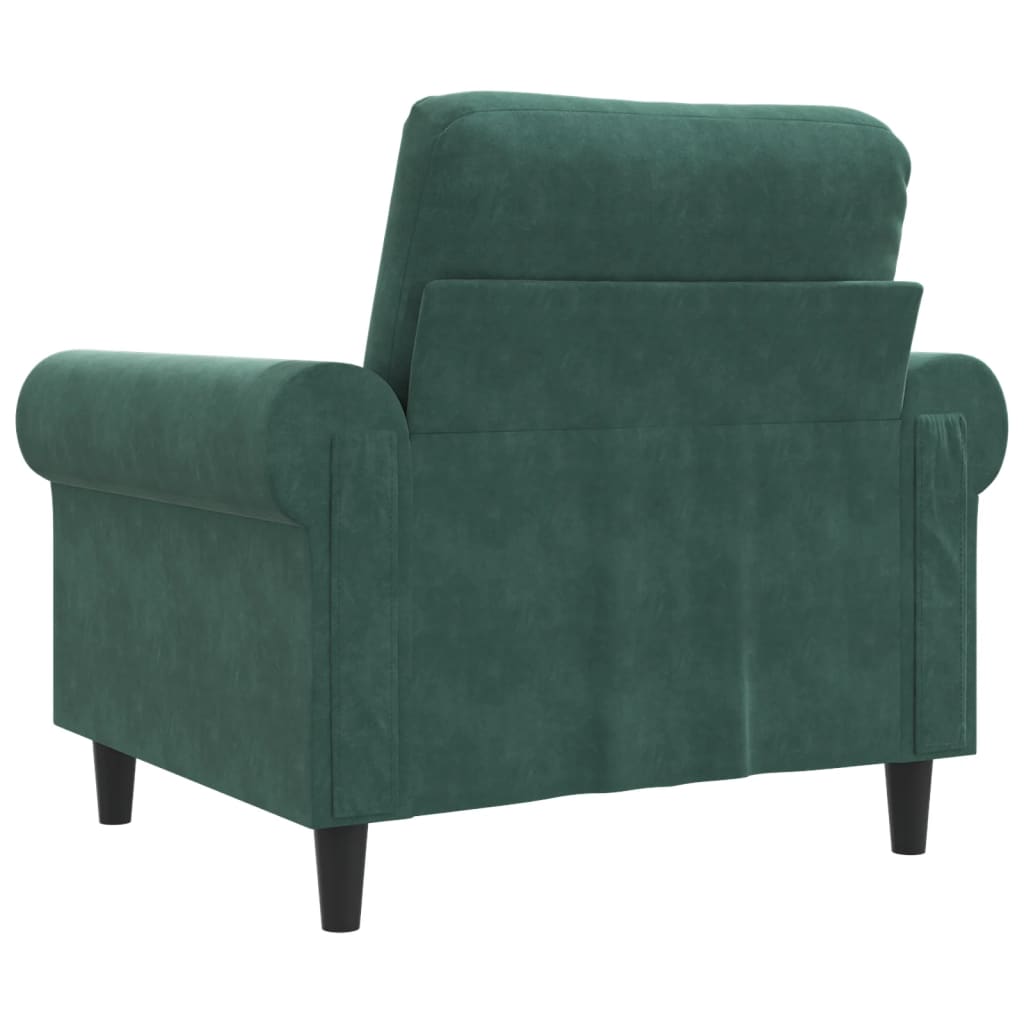 Fauteuil Vert foncé 60 cm Velours - XIOS