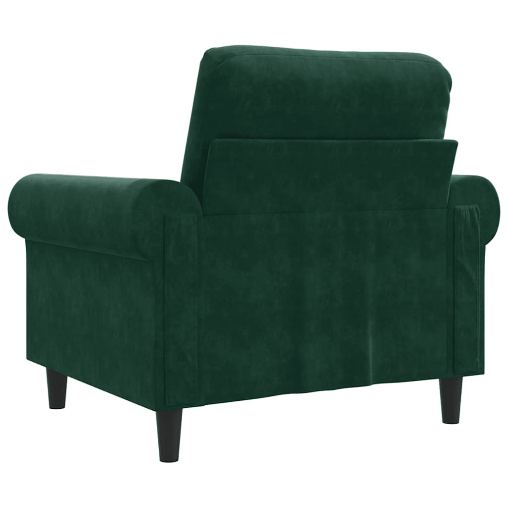 Fauteuil Vert foncé 60 cm Velours - XIOS