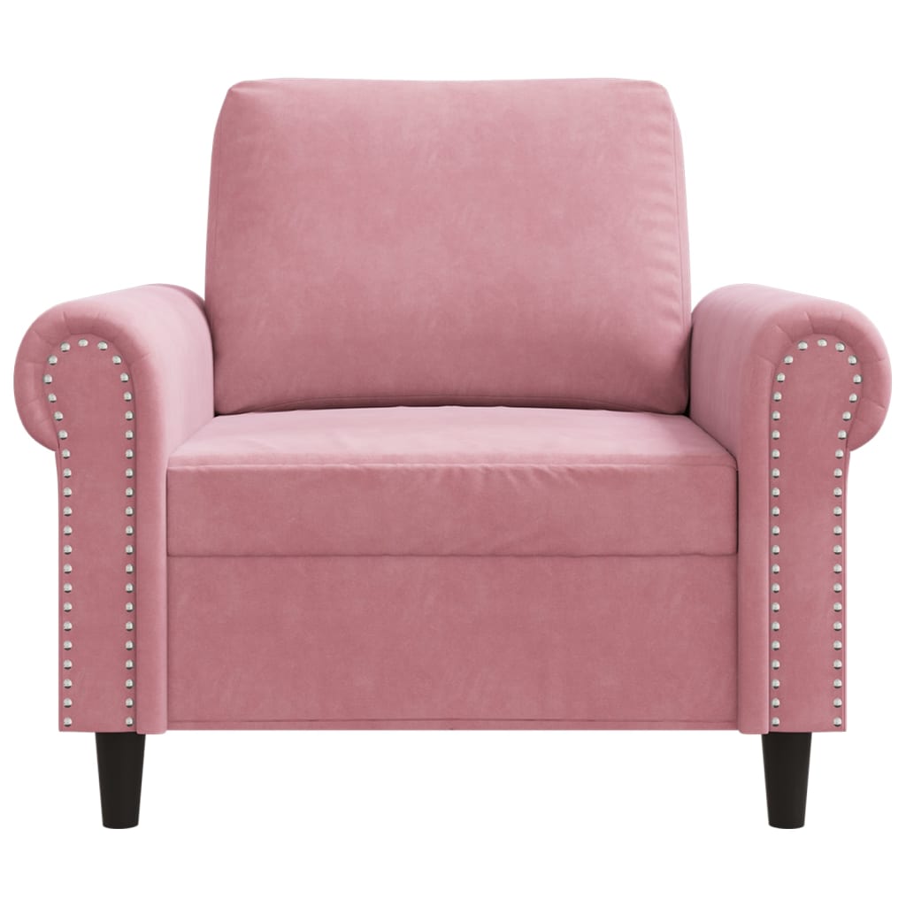 Fauteuil Rose 60 cm Velours - XIOS