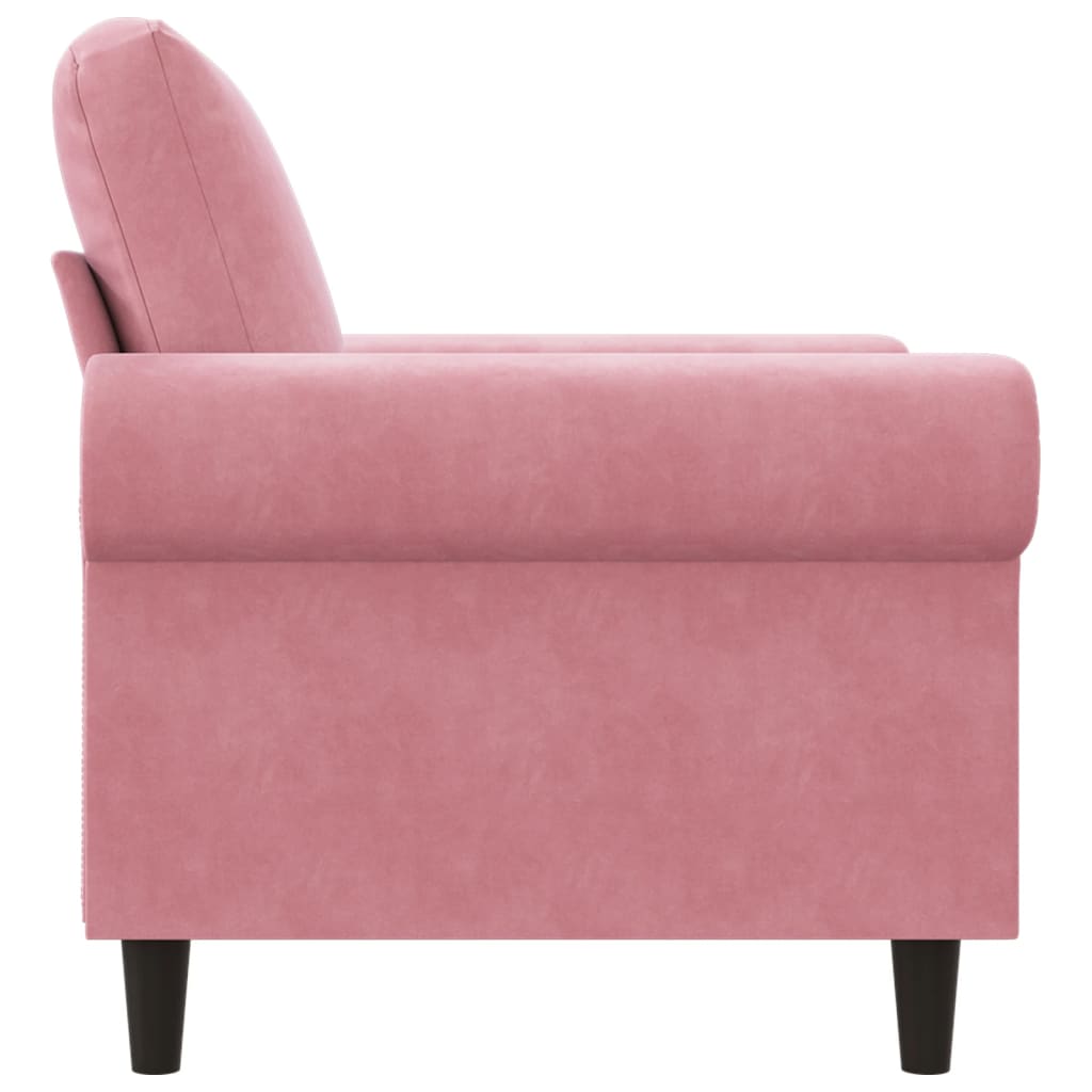 Fauteuil Rose 60 cm Velours - XIOS