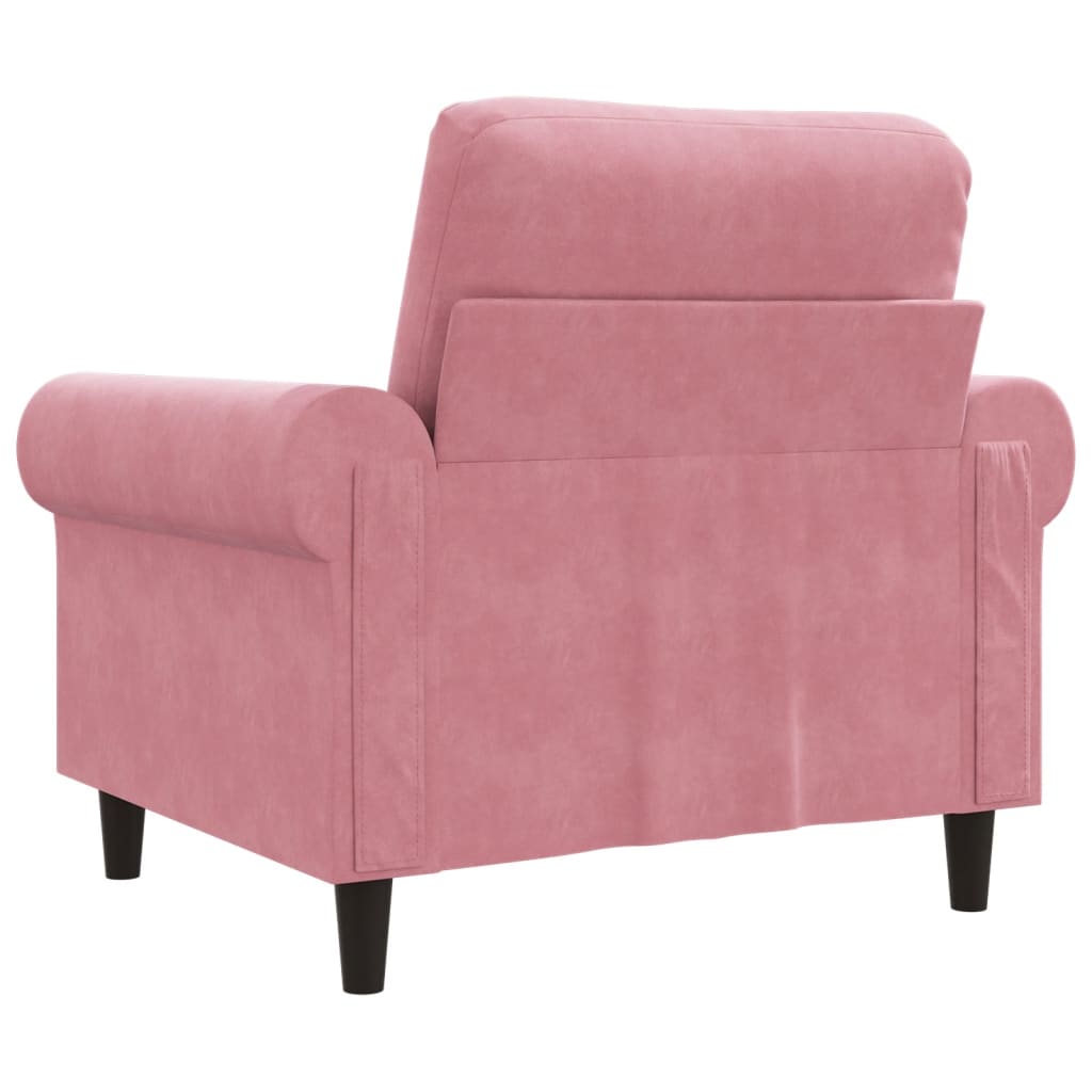 Fauteuil Rose 60 cm Velours - XIOS
