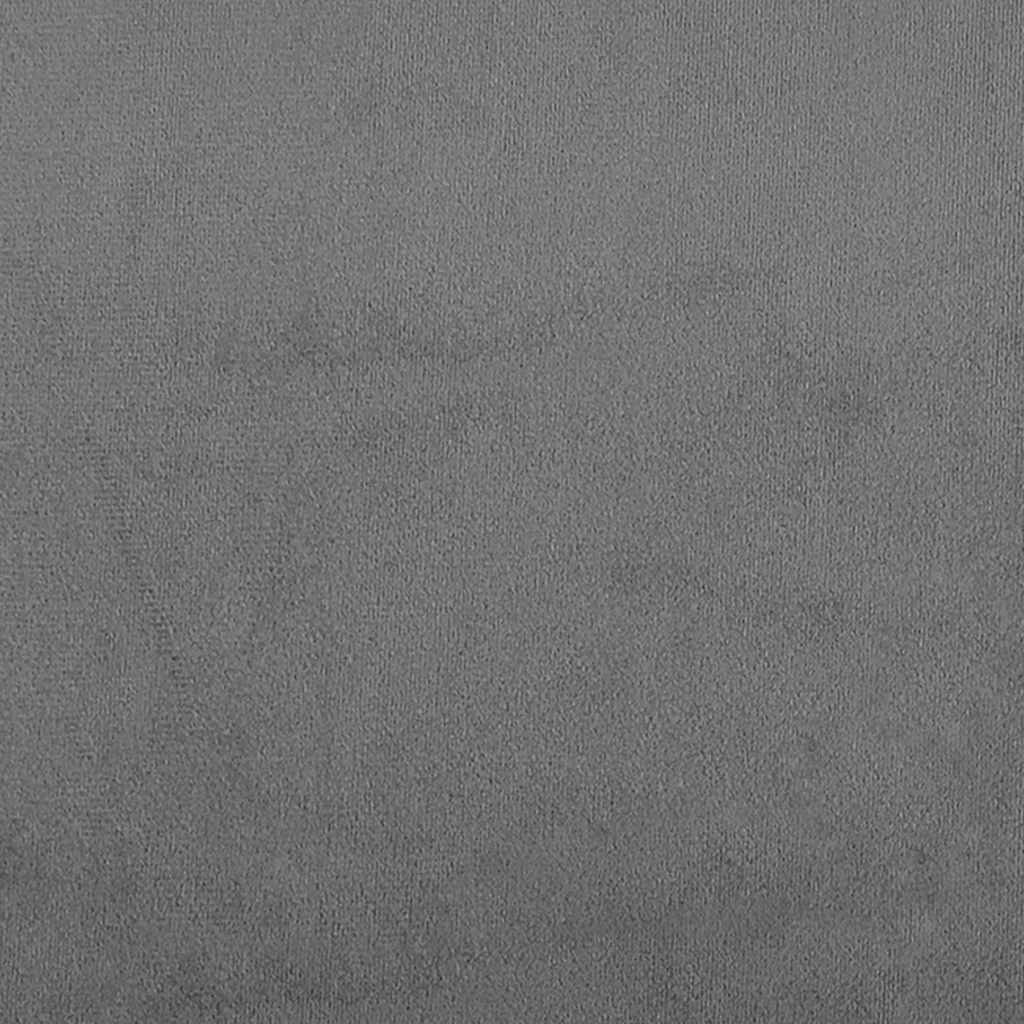 Canapé à 2 places Gris foncé 120 cm Velours - XIOS