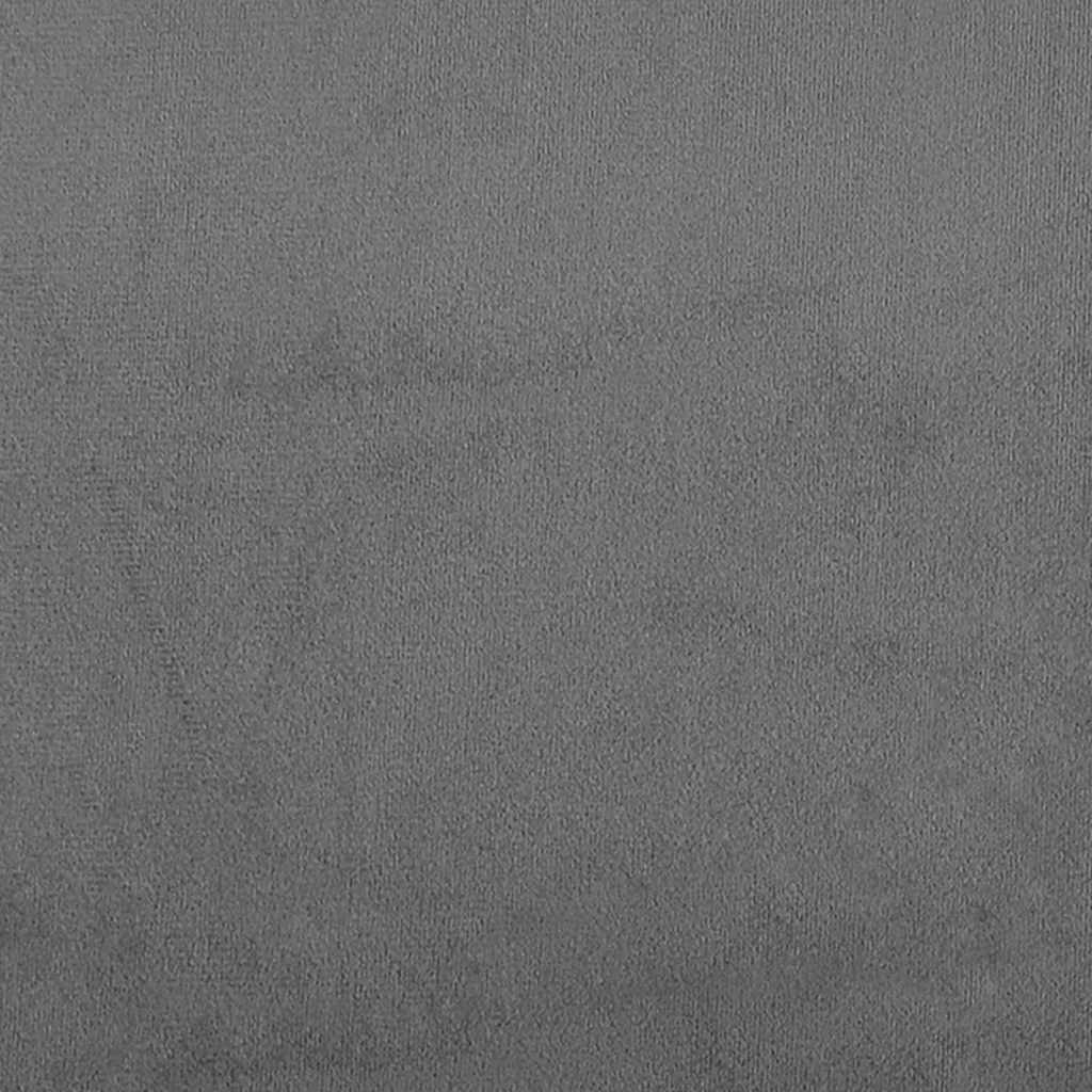 Canapé à 2 places Gris foncé 140 cm Velours - XIOS