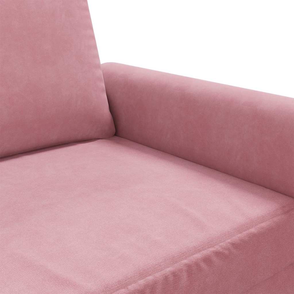 Canapé à 2 places Rose 140 cm Velours - XIOS