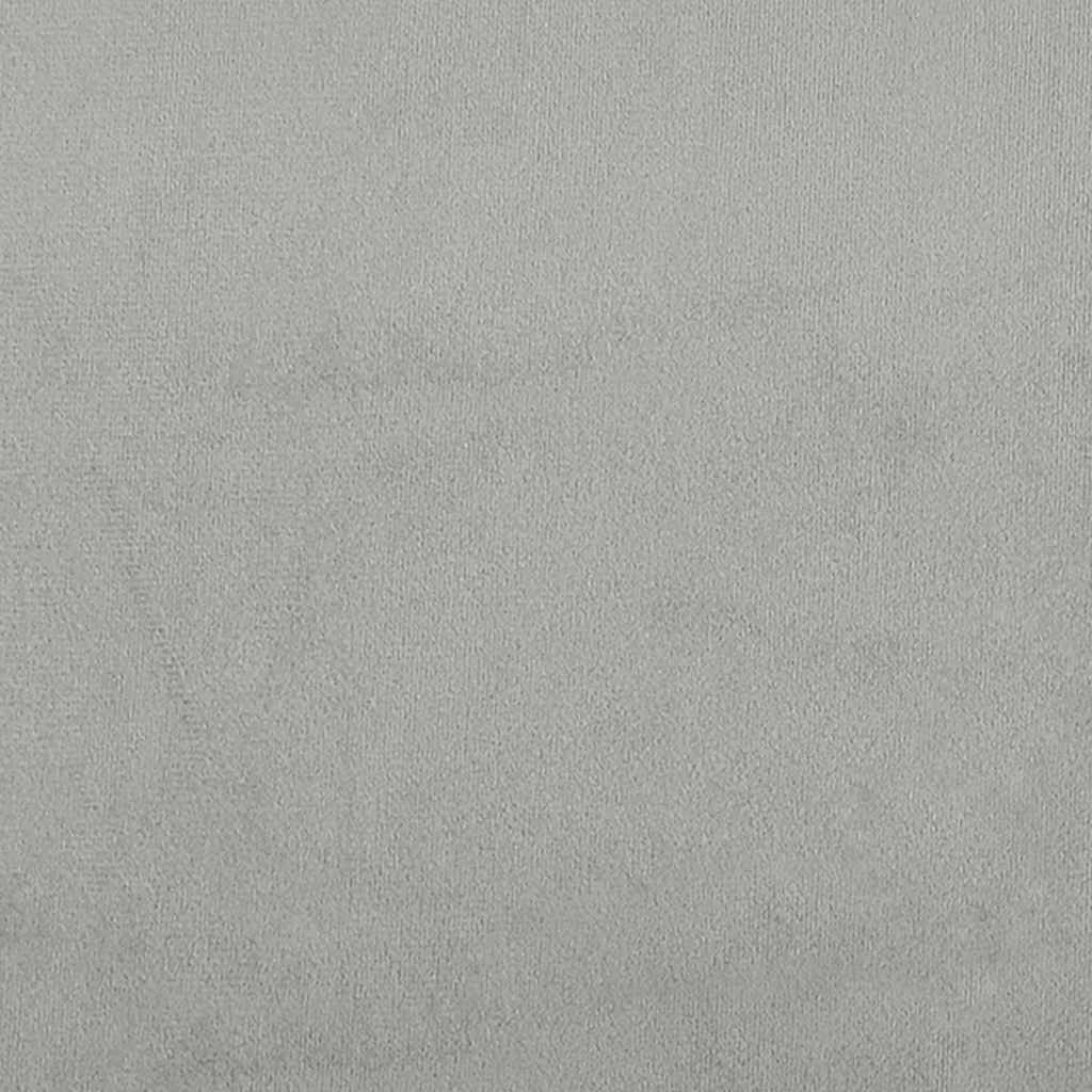Canapé à 3 places Gris clair 180 cm Velours - XIOS