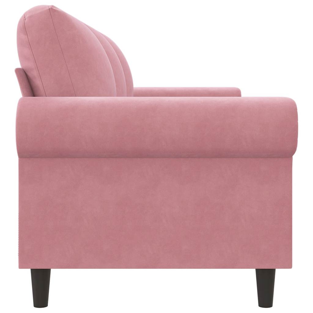 Canapé à 3 places Rose 180 cm Velours - XIOS
