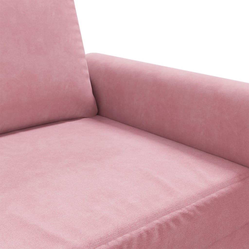 Canapé à 3 places Rose 180 cm Velours - XIOS
