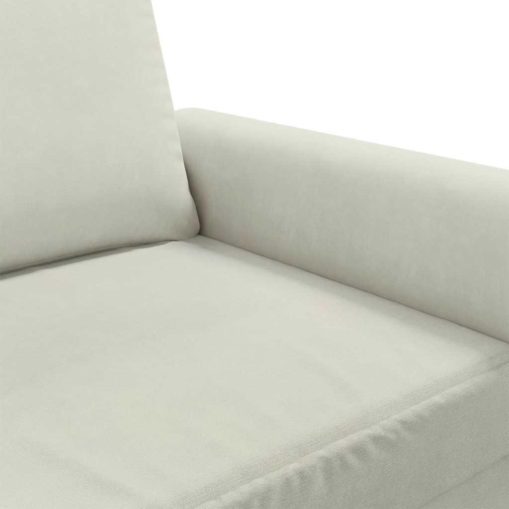 Canapé à 3 places Crème 180 cm Velours