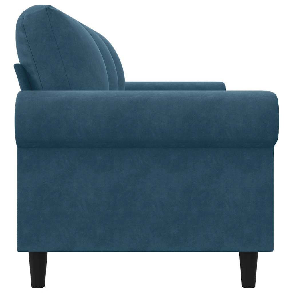 Canapé à 3 places Bleu 180 cm Velours - XIOS