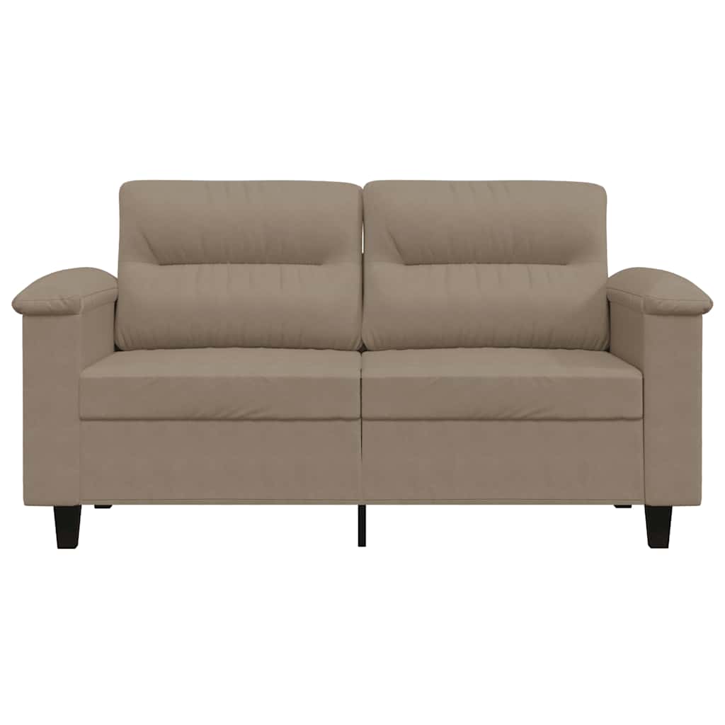 Canapé à 2 places Taupe 120 cm Tissu microfibre - XIOS