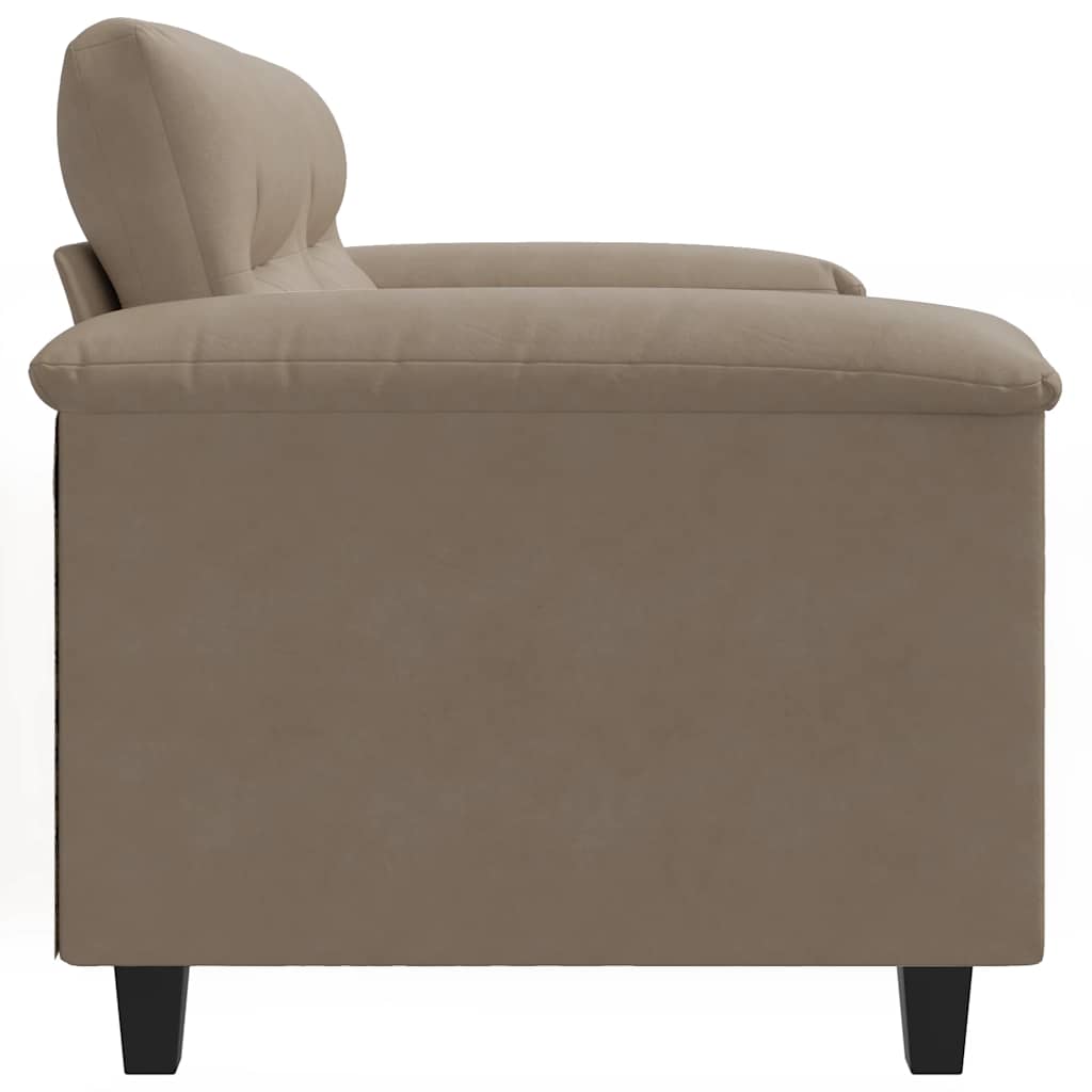 Canapé à 2 places Taupe 120 cm Tissu microfibre - XIOS