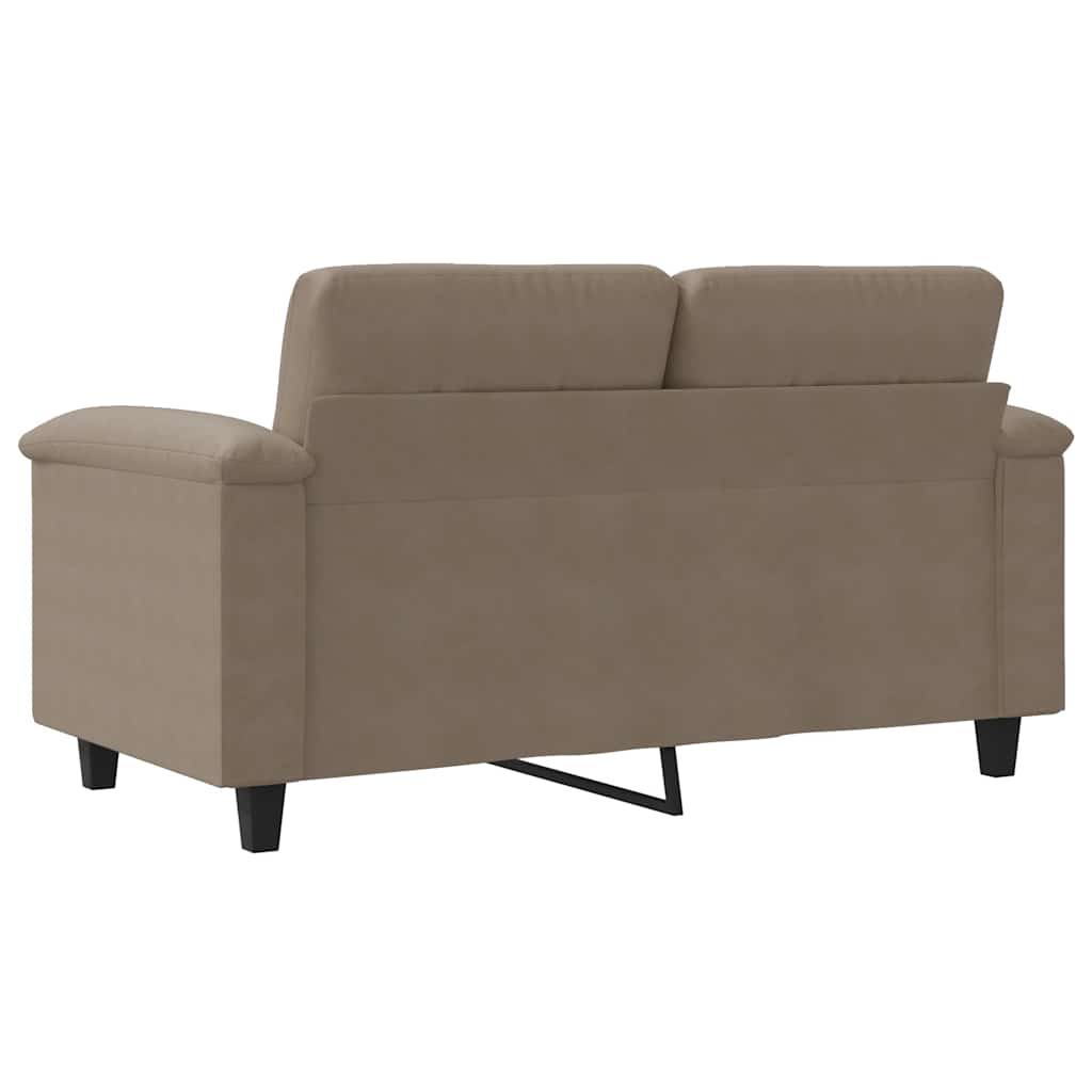 Canapé à 2 places Taupe 120 cm Tissu microfibre - XIOS