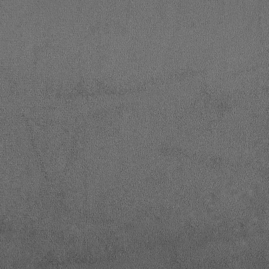Canapé à 2 places Gris foncé 120 cm Tissu microfibre - XIOS