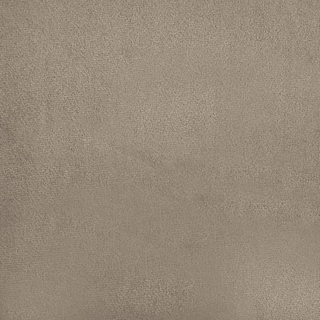 Canapé à 2 places Taupe 140 cm Tissu microfibre - XIOS