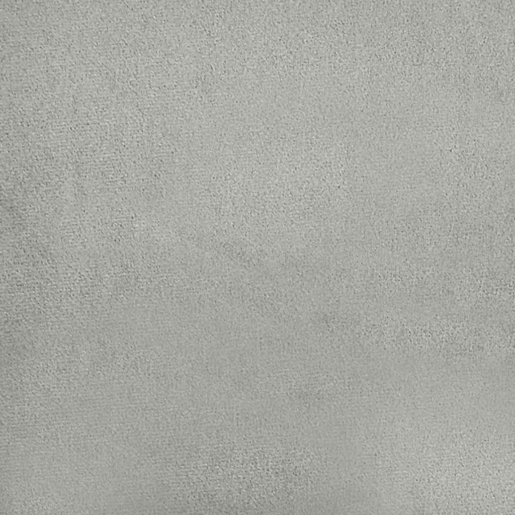Canapé à 2 places Gris clair 140 cm Tissu microfibre - XIOS