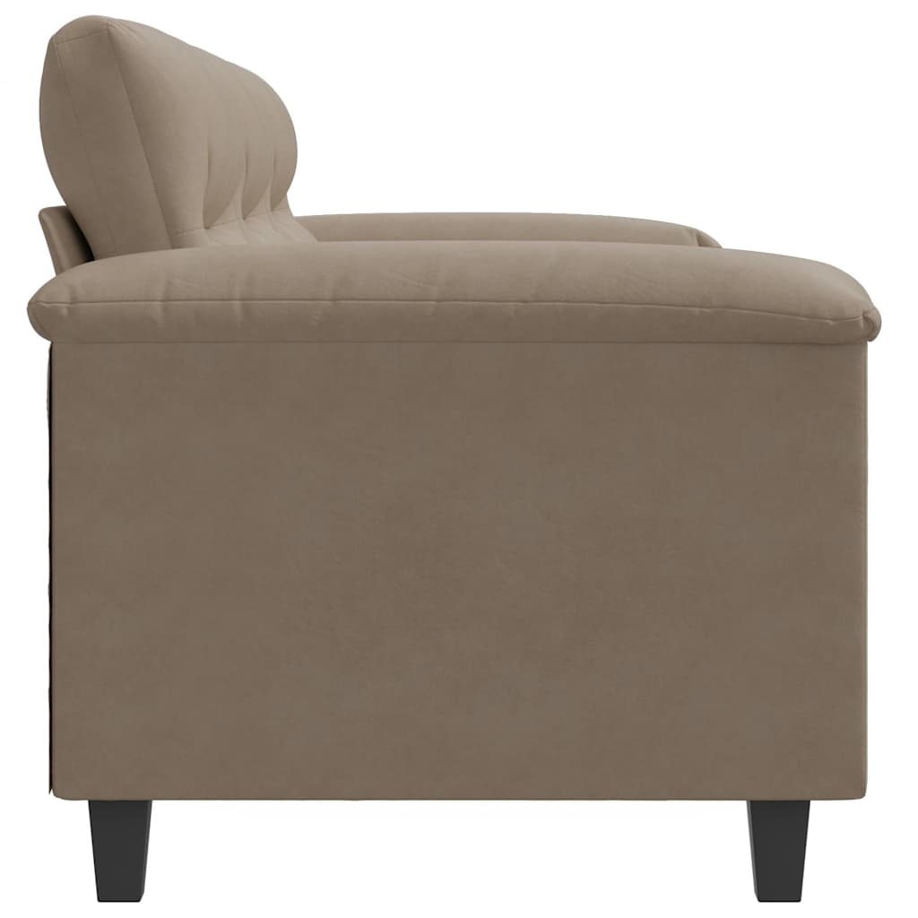 Canapé à 3 places Taupe 180 cm Tissu microfibre - XIOS