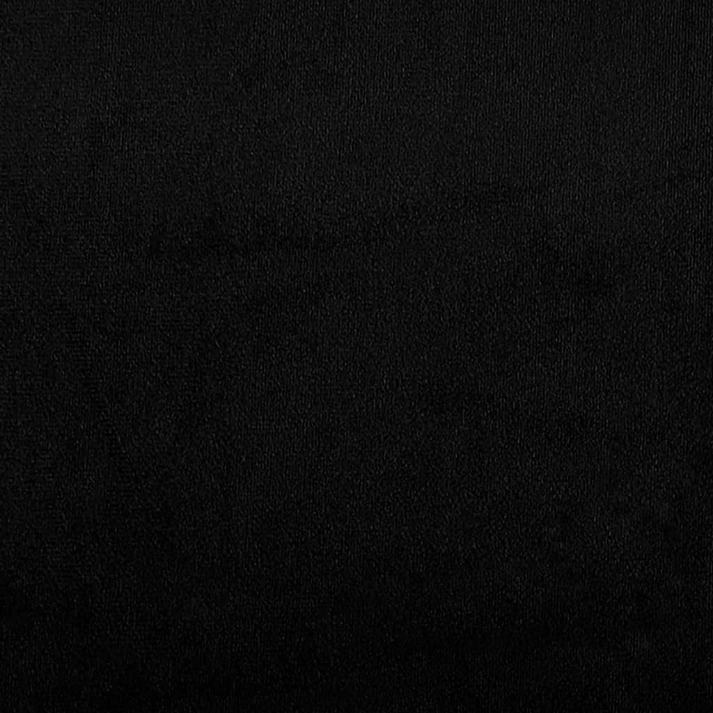 Canapé à 3 places Noir 180 cm Tissu microfibre - XIOS