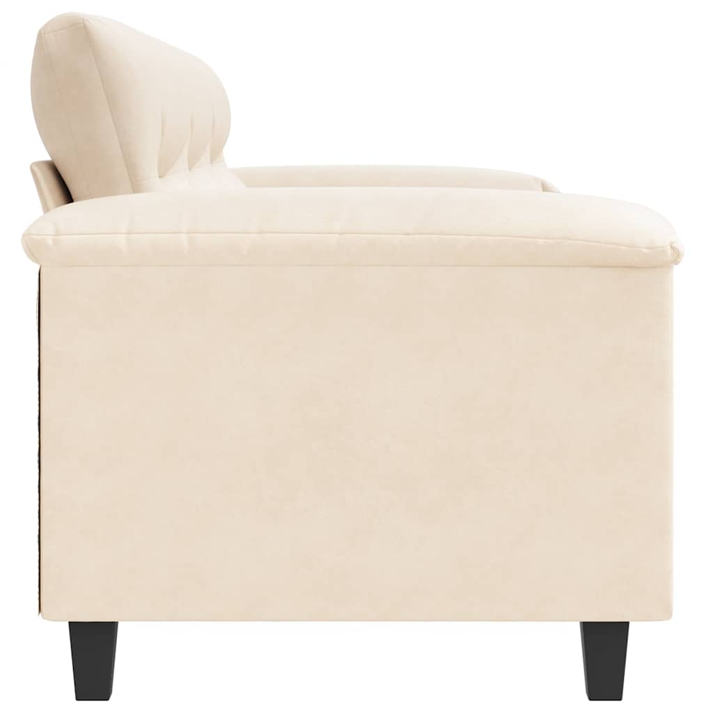 Canapé à 3 places Beige 180 cm Tissu microfibre - XIOS