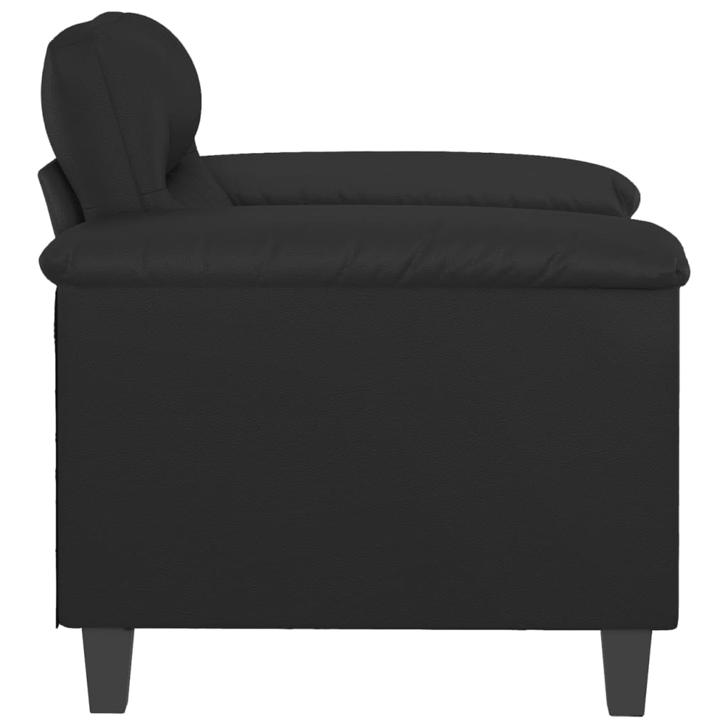 Fauteuil Noir 60 cm Similicuir - XIOS