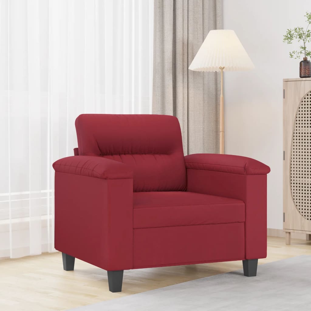 Fauteuil Rouge bordeaux 60 cm Similicuir - XIOS