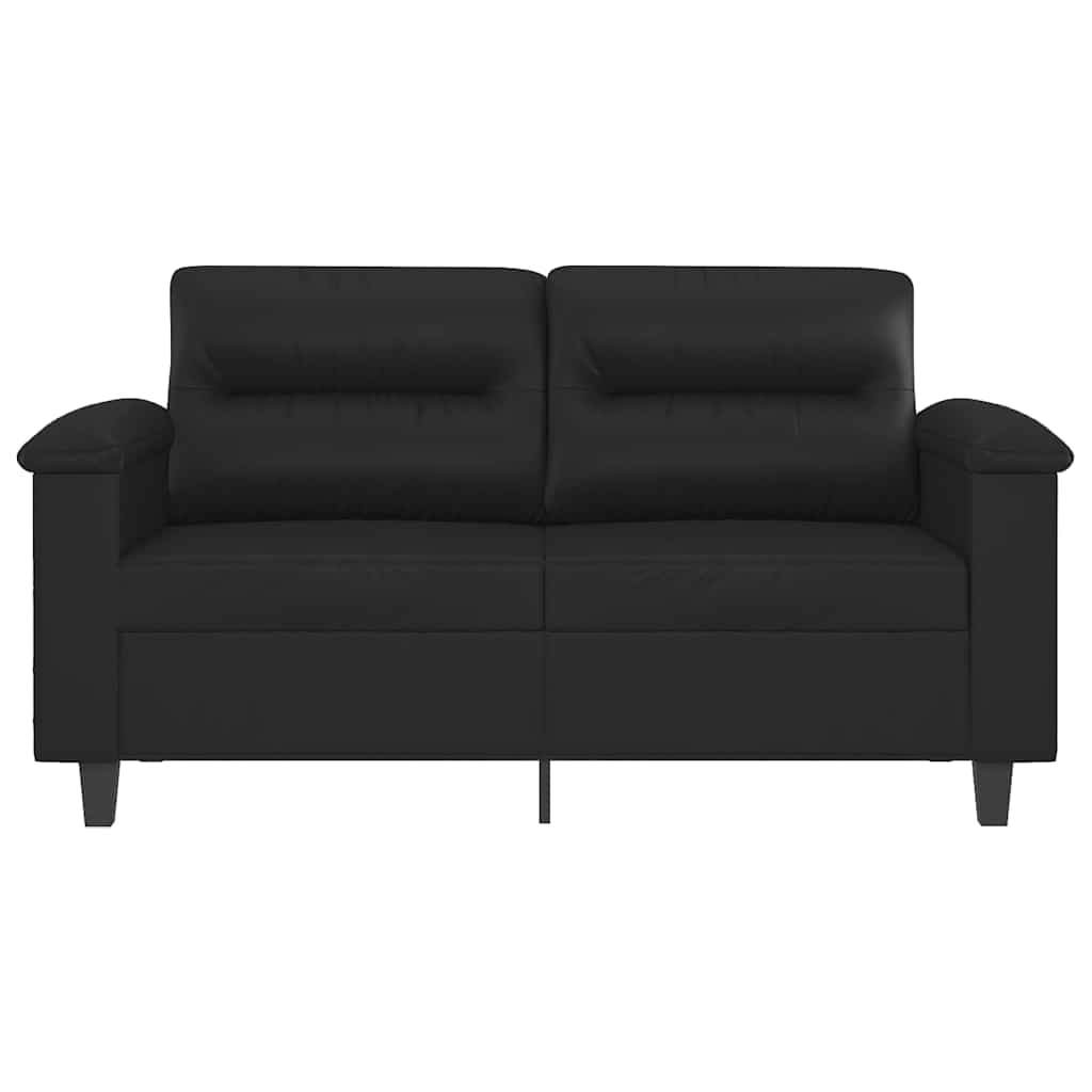 Canapé à 2 places Noir 120 cm Similicuir - XIOS