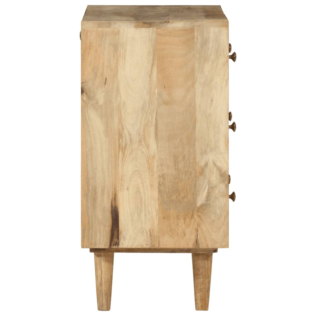 Armoire à tiroirs 70x35x70 cm bois massif de manguier